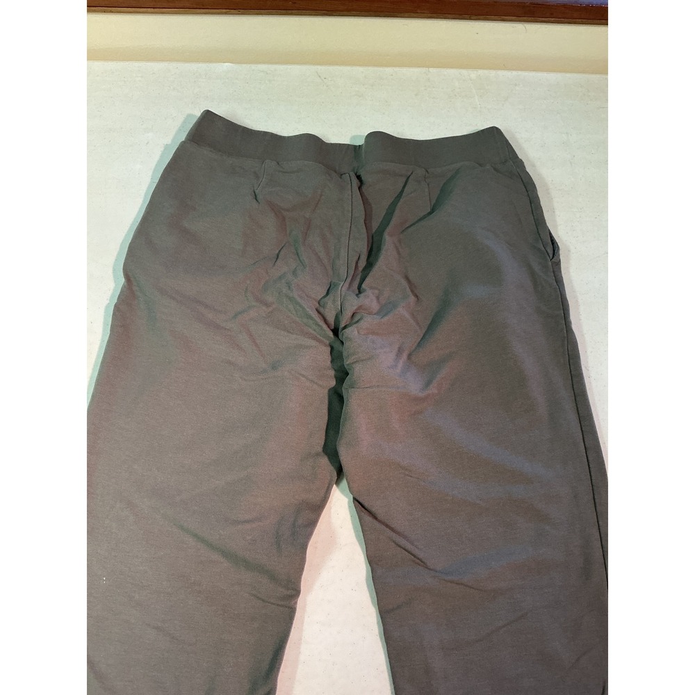Pure Jill Affinity French Terry Slim Leg Pants Gray Small Pull On Pockets - Picture 3 of 6
